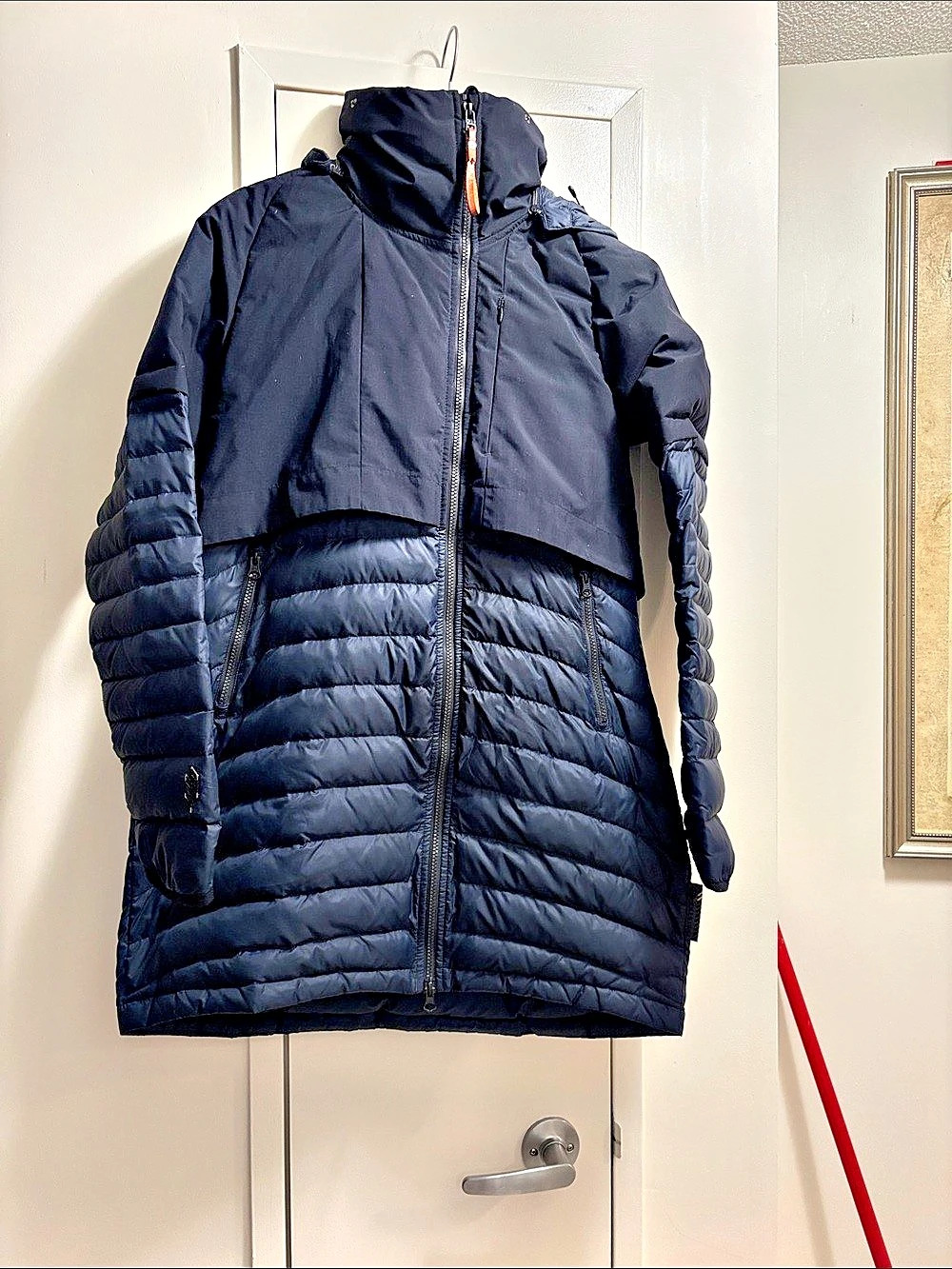 Indygena Black Hooded Puffer Jacket